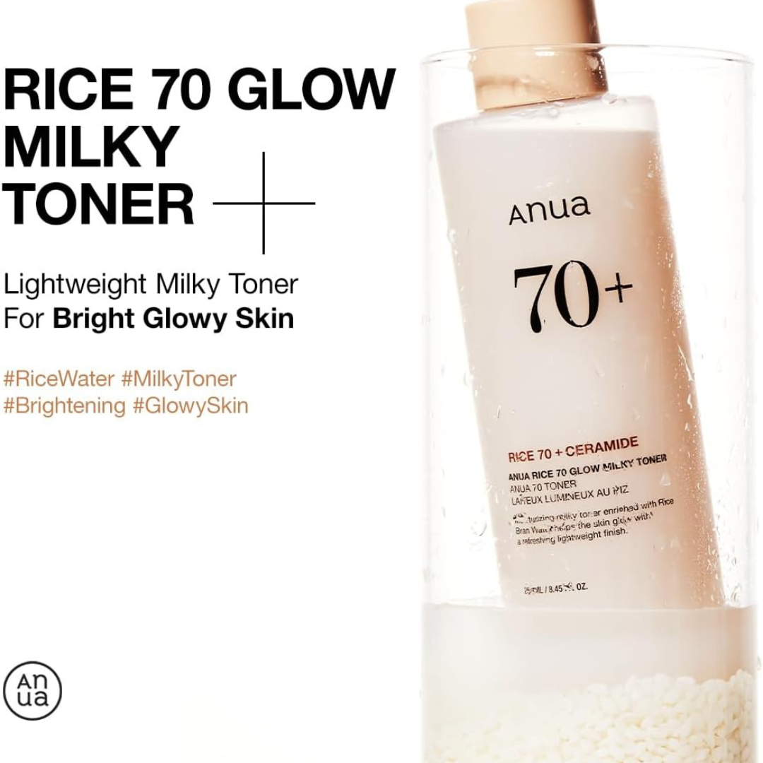 Toner - Anua Rice 70 Glow Milky Toner