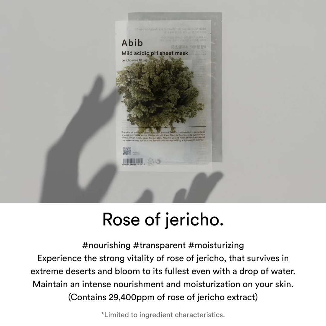 Sheet Mask - Abib Mild Acidic pH Sheet Mask Jericho Rose 1pc