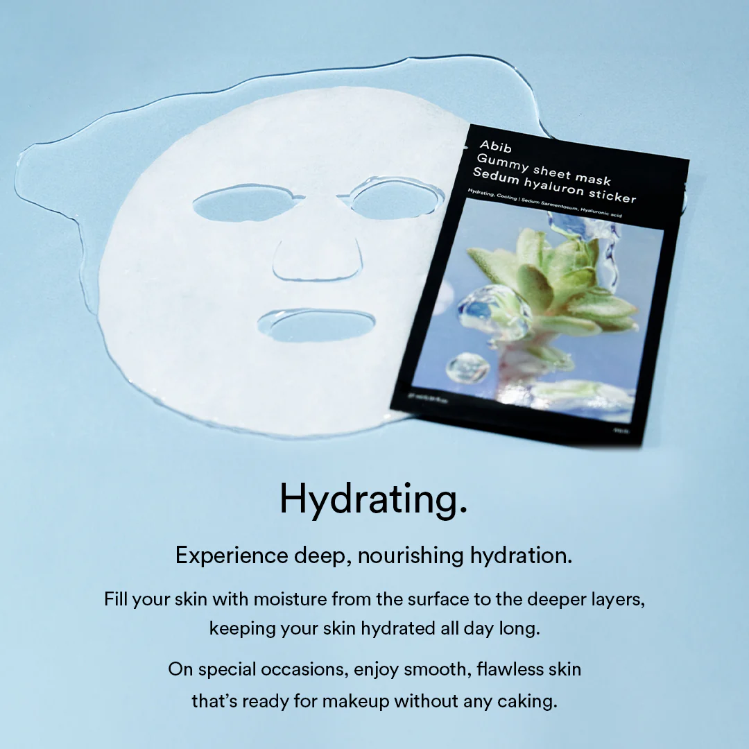 Sheet Mask - Abib Gummy Sheet Mask Sedum Hyaluronic Acid Sticker 1pc