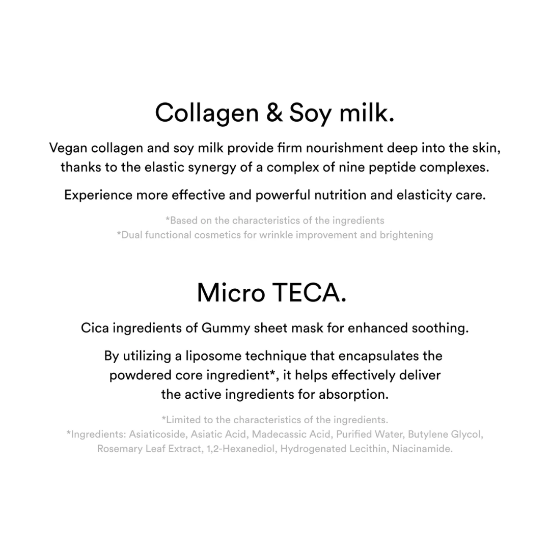 Sheet Mask - Abib Gummy Sheet Mask Collagen Milk Sticker 1pc