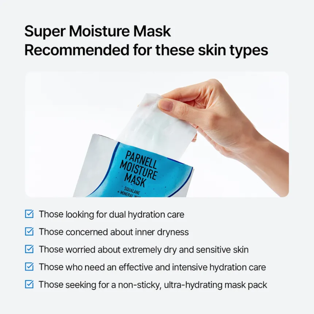 Sheet Mask - Parnell Squalane + Mineral Water Moisture Mask 1pc