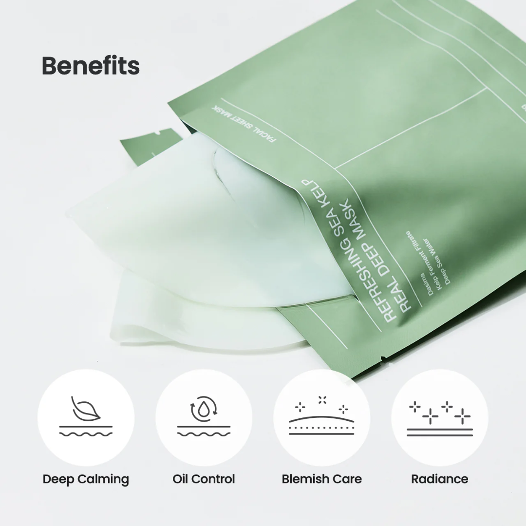 Sheet Mask - Biodance Refreshing Sea Kelp Real Deep Mask 1pc