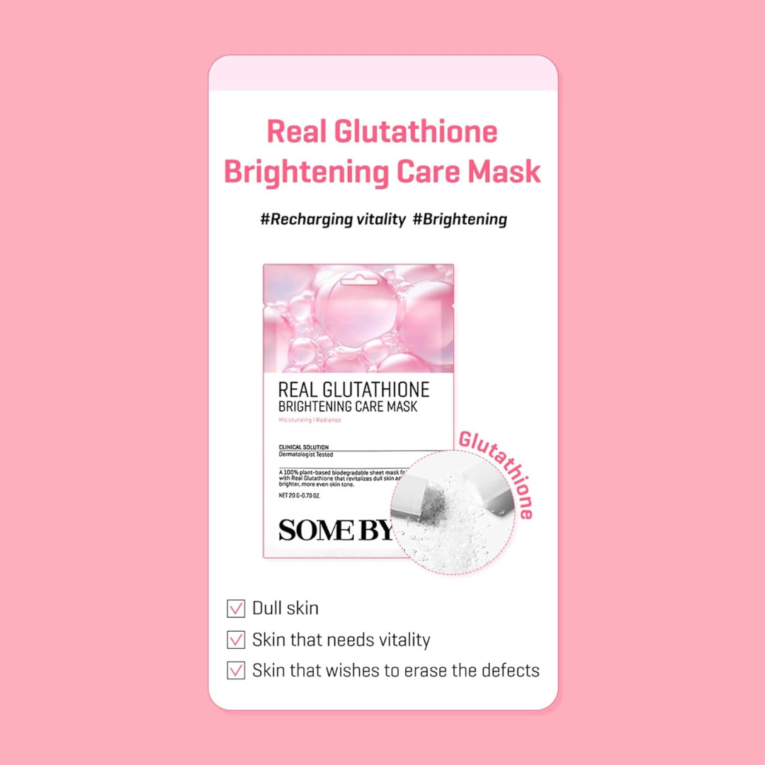 Sheet Mask - Some By Mi Real Glutathione Brightening Care Mask 1pc