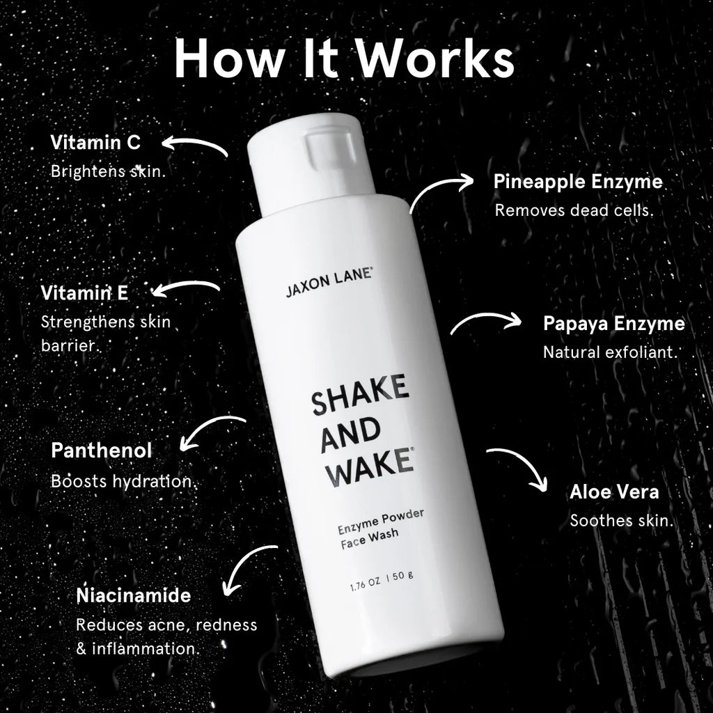 Cleanser - Jaxon Lane Shake and Wake Enzyme Powder Face Wash