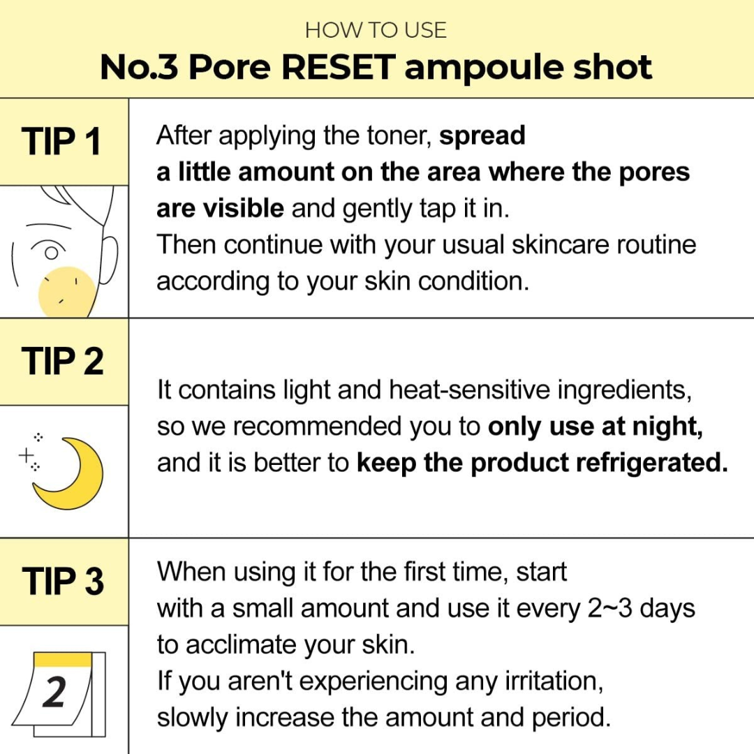 Ampoule - Numbuzin No. 3 Pore Reset Ampoule Shot