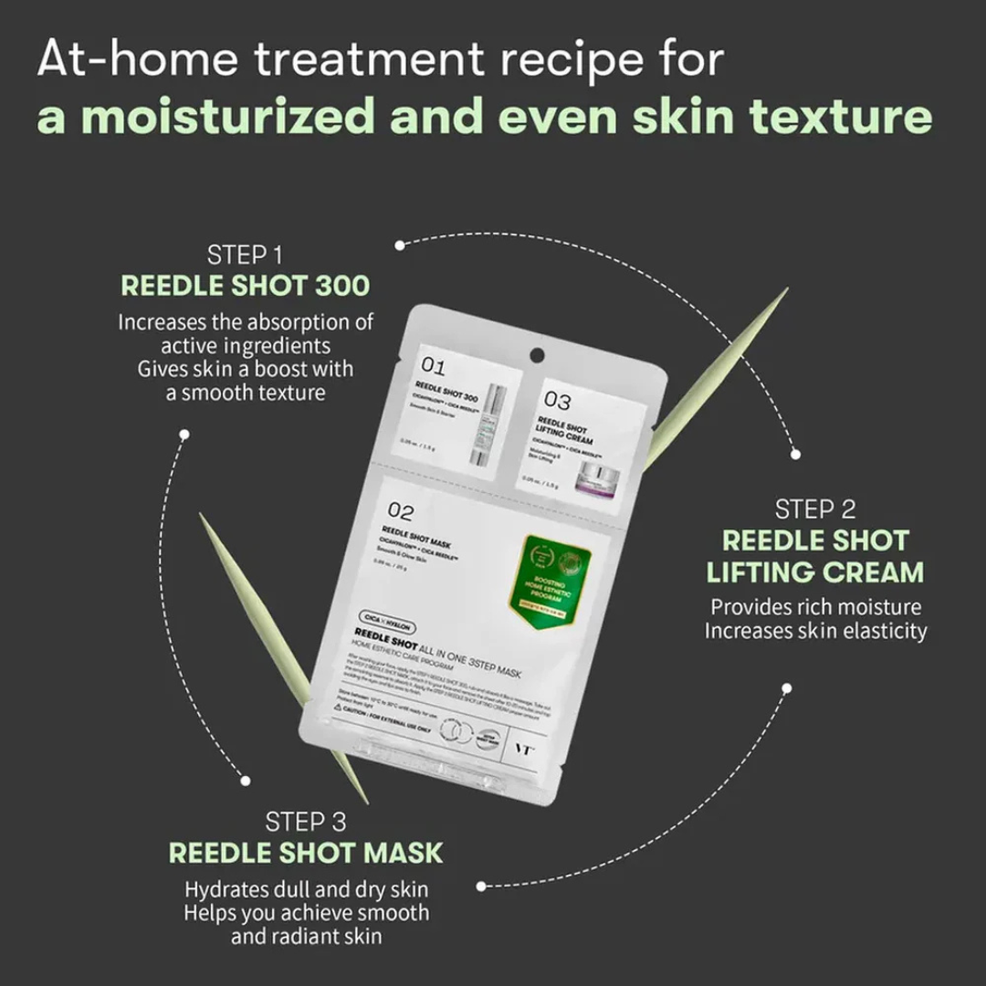 Sheet Mask - VT Reedle Shot All In One 3 Step Mask