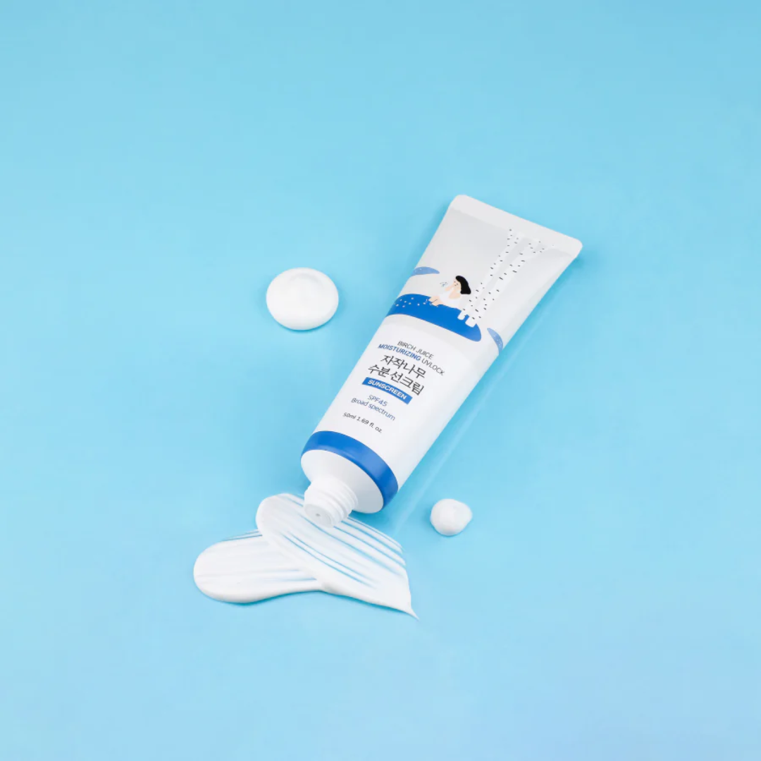 Sunscreen - Round Lab Birch Moisturizing Sunscreen UVLock SPF 45+ Broad Spectrum