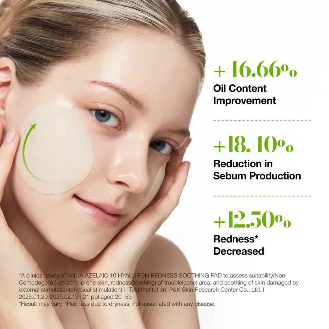 Toner - Anua Azelaic 10 Hyaluron Redness Soothing Pad