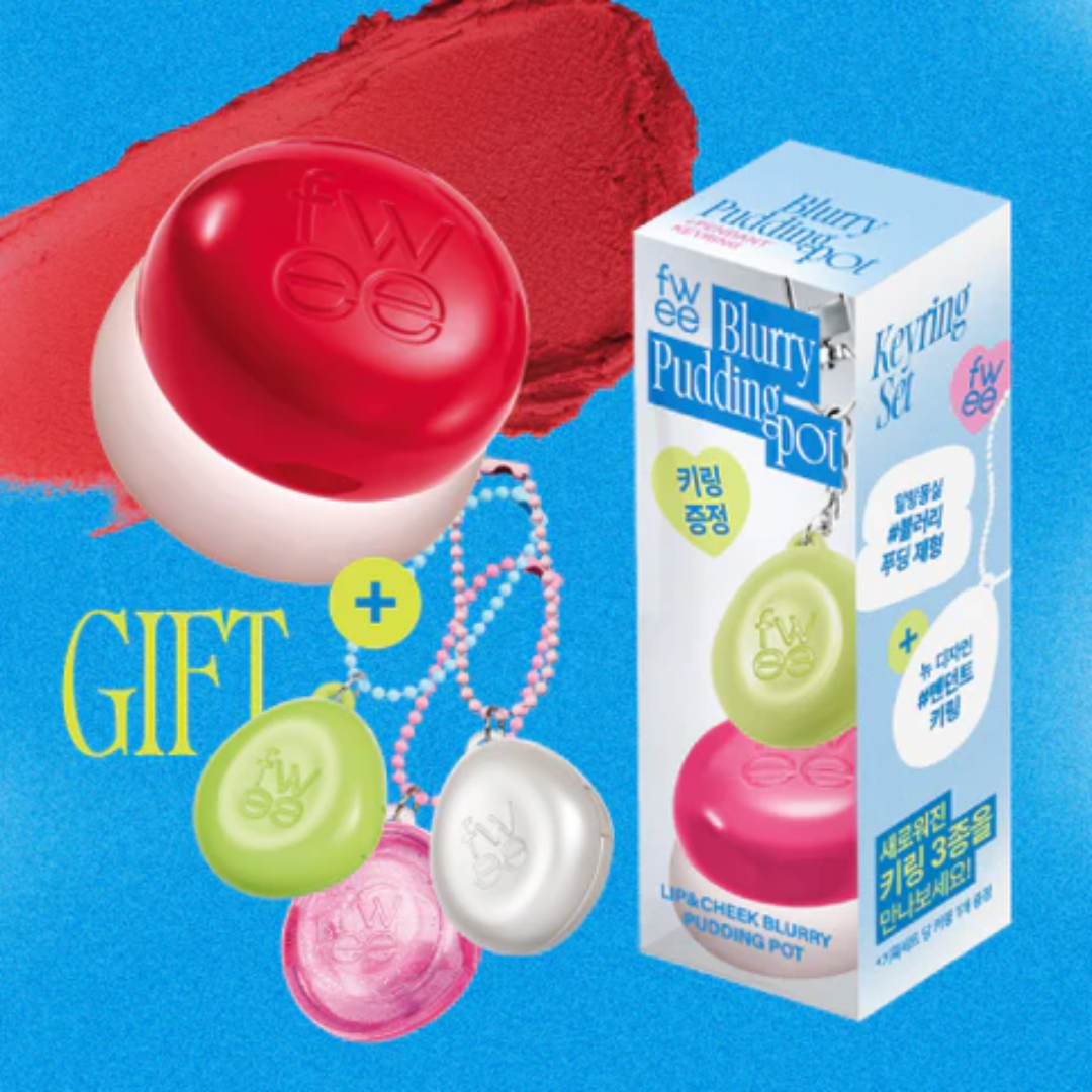 Fwee Lip & Cheek Blurry Pudding Pot Keyring