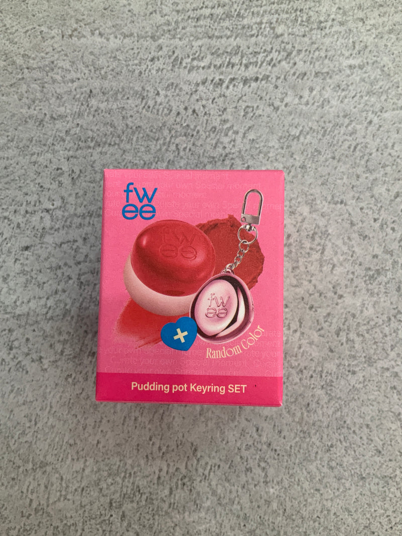 Fwee Lip & Cheek Blurry Pudding Pot + Pendant Keyring Set