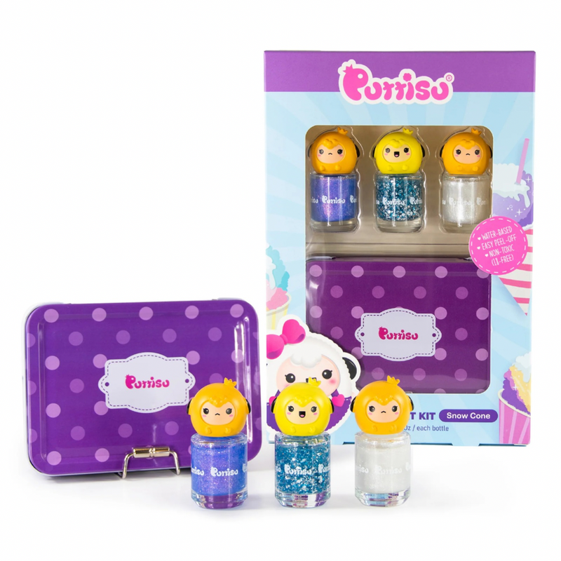 Kids - Puttisu 3-Color Nail Art Set