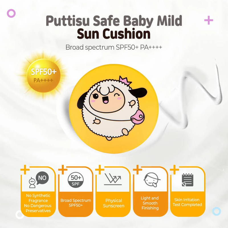Kids - Puttisu Safe Baby Mild Sun Cushion Sunscreen