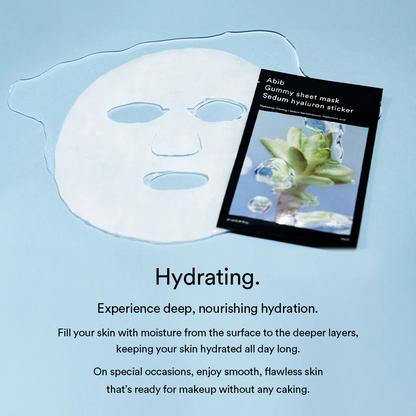 Sheet Mask - Abib Gummy Sheet Mask Sedum Hyaluronic Acid Sticker 1pc
