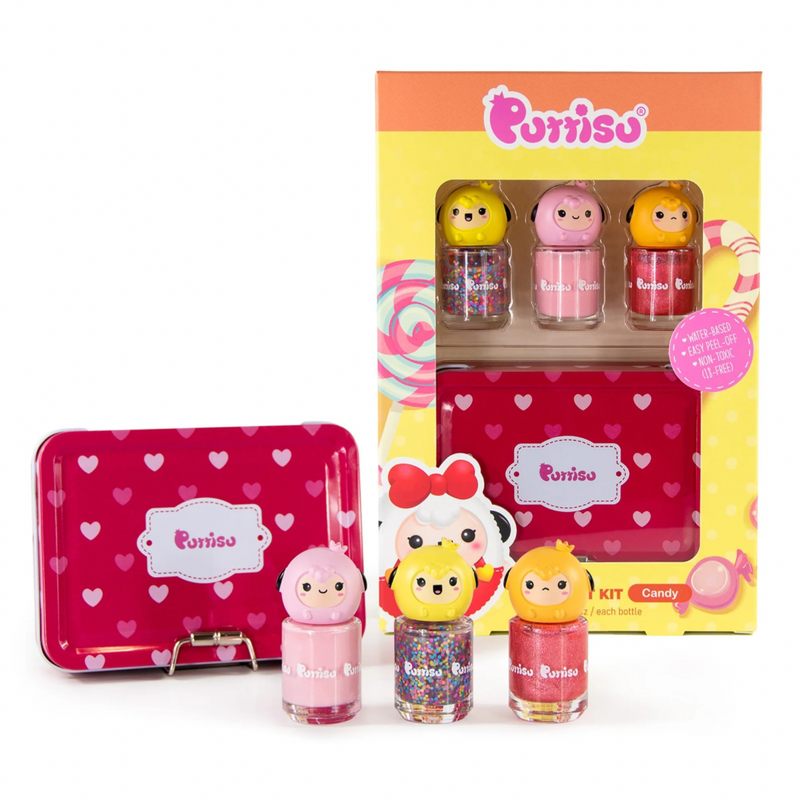 Kids - Puttisu 3-Color Nail Art Set