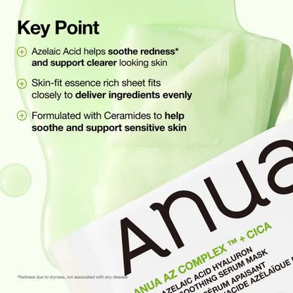 Sheet Mask - Anua Azelaic Acid Hyaluron Redness Soothing Serum Mask