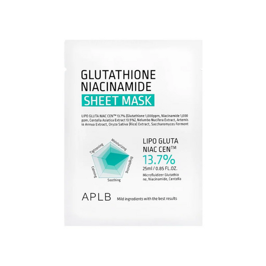 Sheet Mask - APLB Glutathione Niacinamide Sheet Mask 1pc