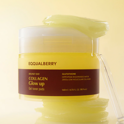 Toner - Eqqualberry Collagen Glow Up Gel Toner Pads