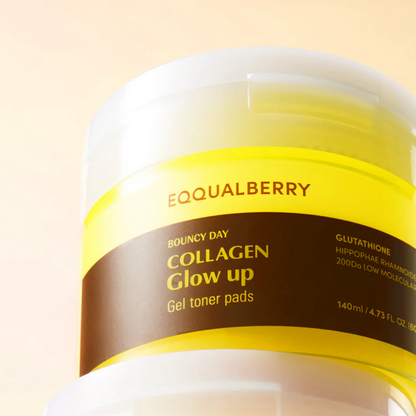 Toner - Eqqualberry Collagen Glow Up Gel Toner Pads