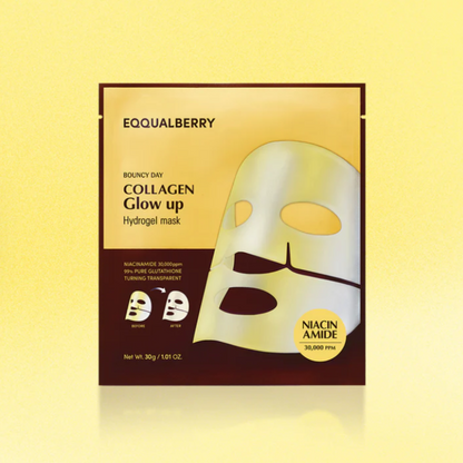 Sheet Mask - Eqqualberry Collagen Glow Up Hydrogel Mask 1pc