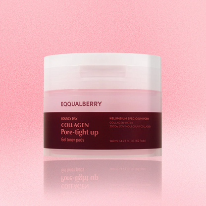 Eqqualberry Collagen Pore-Tight Up Gel Toner Pads