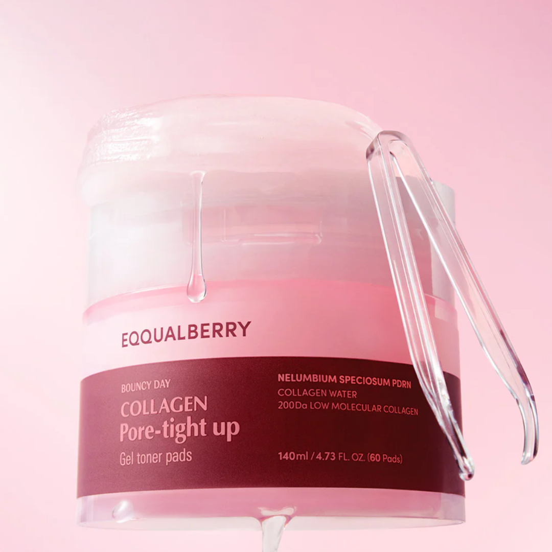 Eqqualberry Collagen Pore-Tight Up Gel Toner Pads