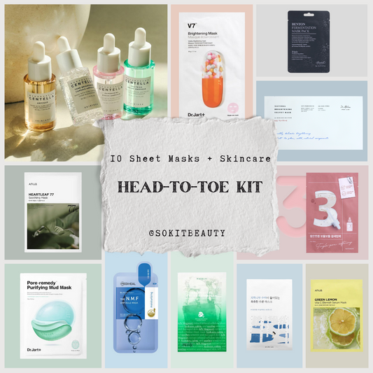Head-to-toe Kit | 10 Sheet Masks + Skincare