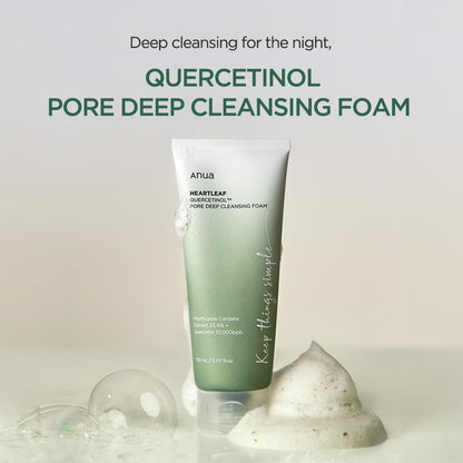 Cleansing Foam - Anua Heartleaf Quercetinol Pore Deep Cleansing Foam
