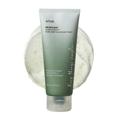Cleansing Foam - Anua Heartleaf Quercetinol Pore Deep Cleansing Foam