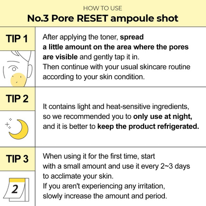 Ampoule - Numbuzin No. 3 Pore Reset Ampoule Shot