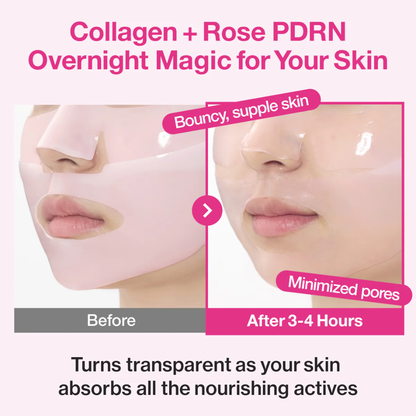 Sheet Mask - Numbuzin No.2 Rose PDRN Overnight Collagen Mask 1pc