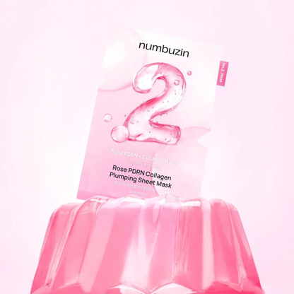 Sheet Mask - Numbuzin No.2 Rose PDRN Collagen Plumping Sheet Mask 1pc