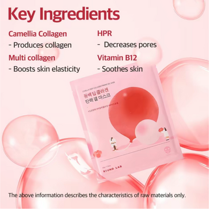 Sheet Mask - Round Lab Camellia Deep Collagen Firming Gel Mask 1pc