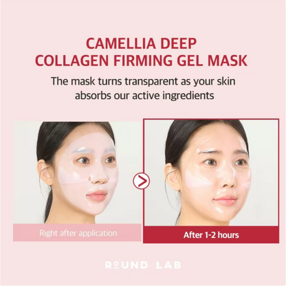 Sheet Mask - Round Lab Camellia Deep Collagen Firming Gel Mask 1pc