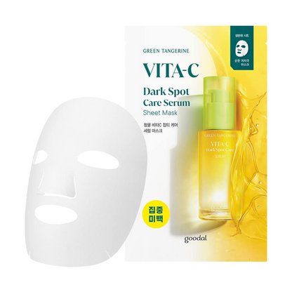 Sheet Mask - Goodal Green Tangerine Vita-C Dark Spot Care Serum Mask 1pc