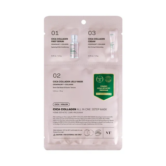 Sheet Mask - VT Cica Collagen All In One 3step Mask 1pc