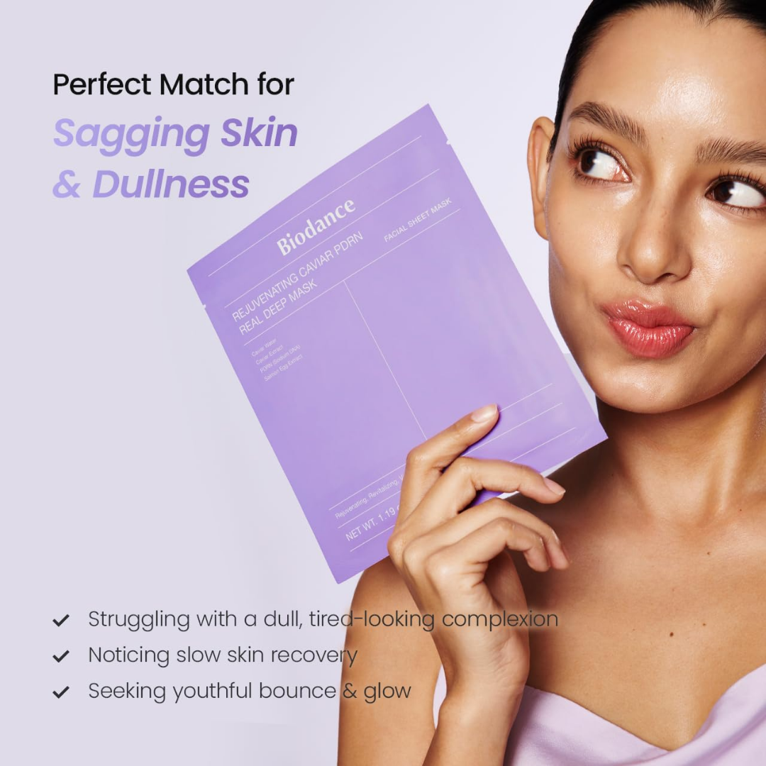 Sheet Mask - Biodance Rejuvenating Caviar PDRN Real Deep Mask 1pc