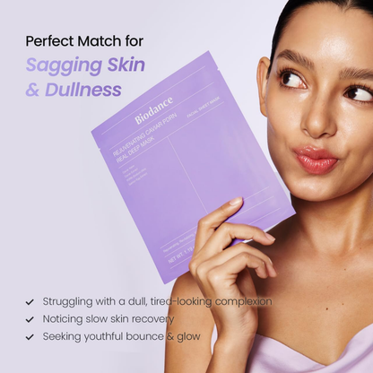Sheet Mask - Biodance Rejuvenating Caviar PDRN Real Deep Mask 1pc