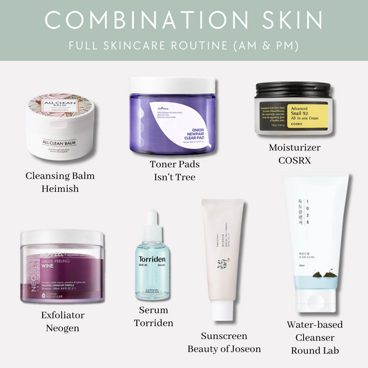 Full Skincare Routine for Combination Skin