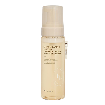 Cleansing Foam - Heveblue Salmon Caring Centella Bubble Cleanser