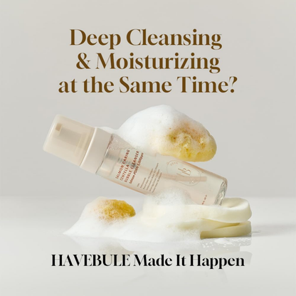 Cleansing Foam - Heveblue Salmon Caring Centella Bubble Cleanser