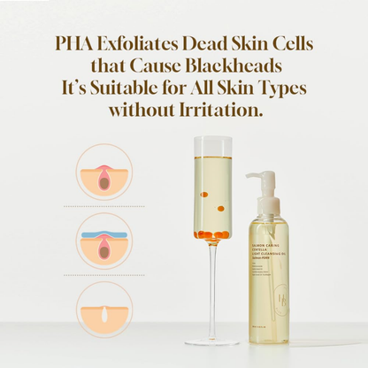 Cleansing Oil - Heveblue Salmon Caring Centella Light Cleansing Oil