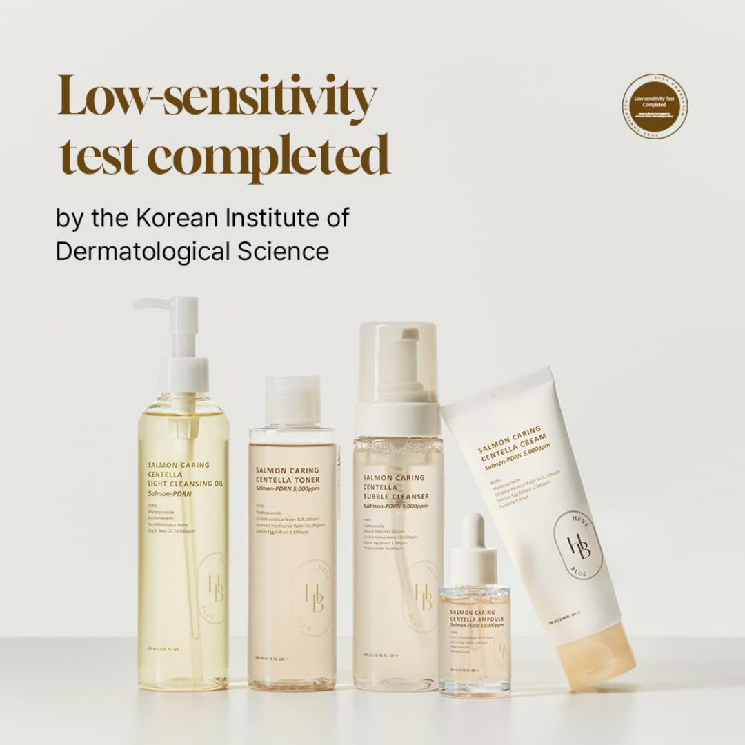 Cleansing Oil - Heveblue Salmon Caring Centella Light Cleansing Oil