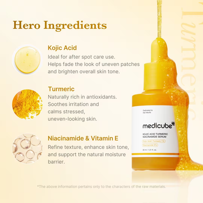Serum - Medicube Kojic Acid Turmeric Niacinamide Serum
