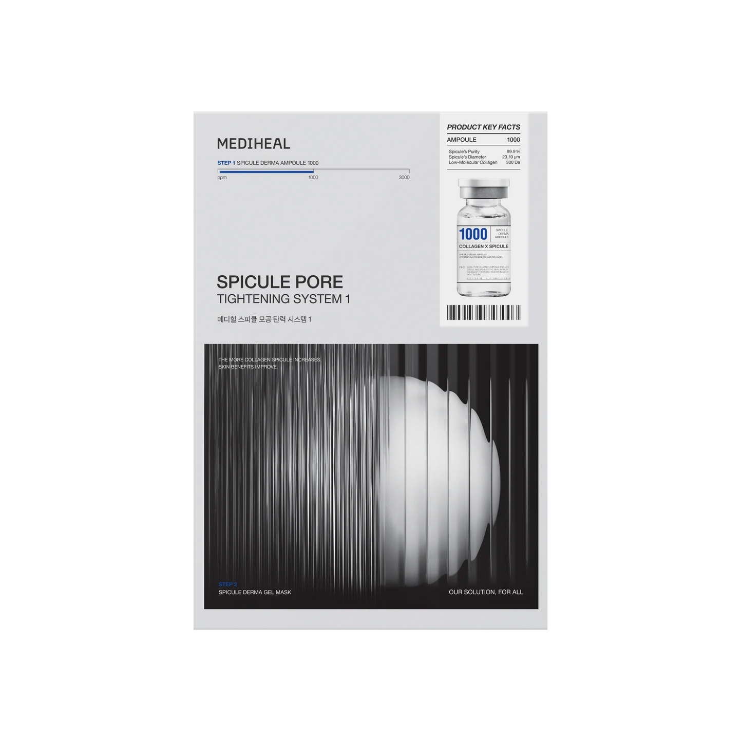 Sheet Mask - Mediheal Spicule Pore Tightening System 1