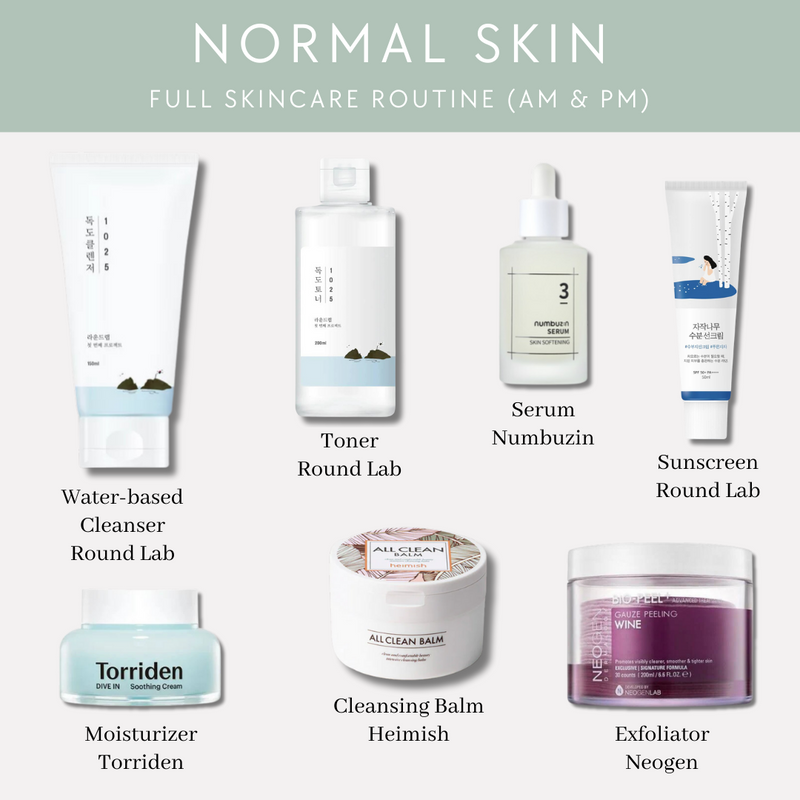 Full Skincare Routine for Normal Skin