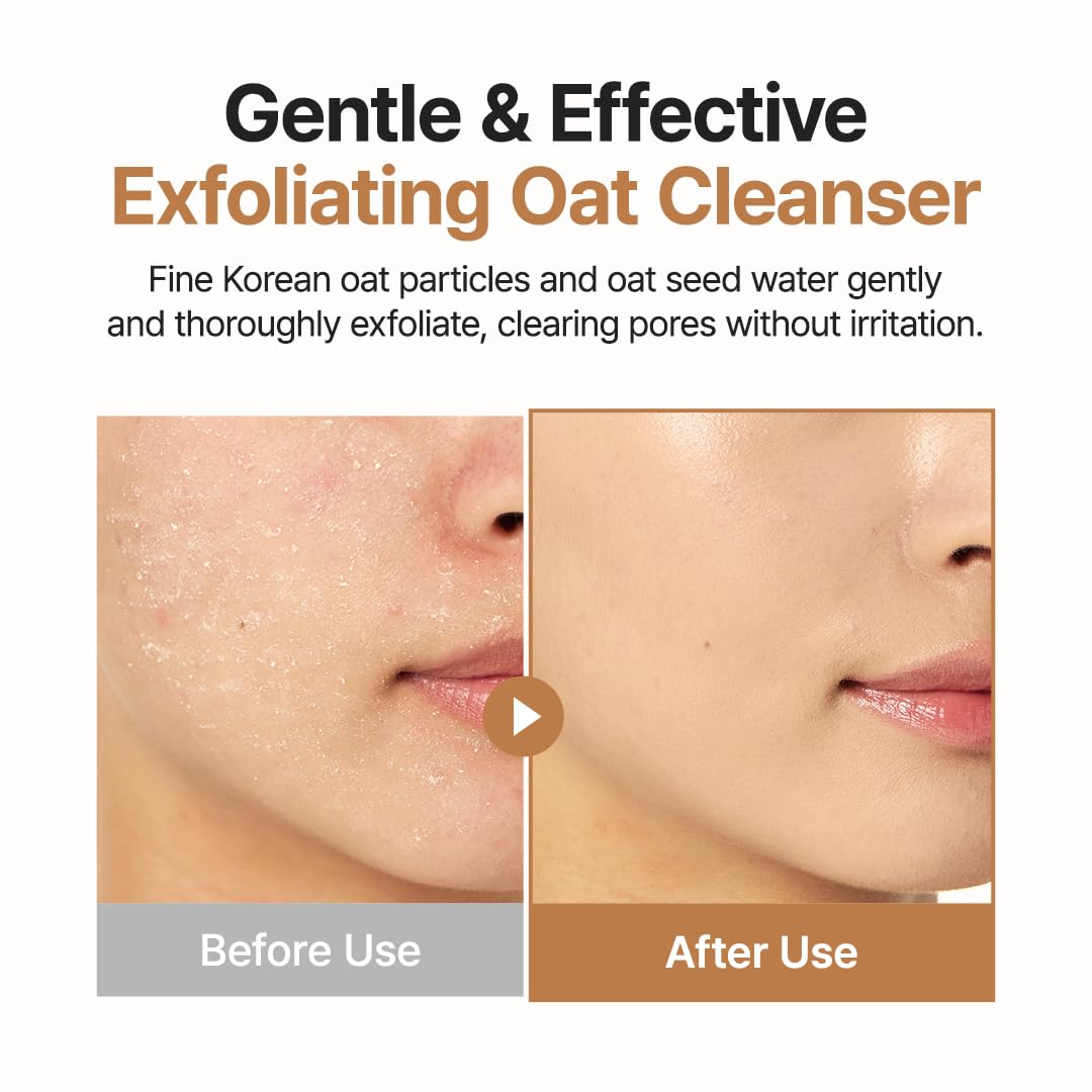 Cleansing Foam - Purito Oat-in Gentle Exfoliating Face Cleanser