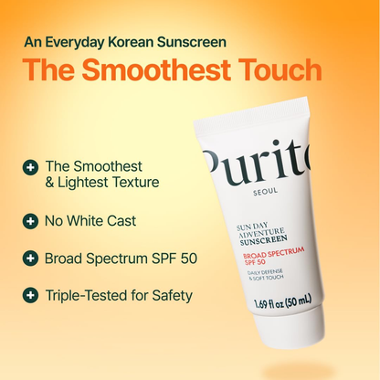 Sunscreen - Purito Sun Day Adventure Sunscreen (SPF50+ PA++++)