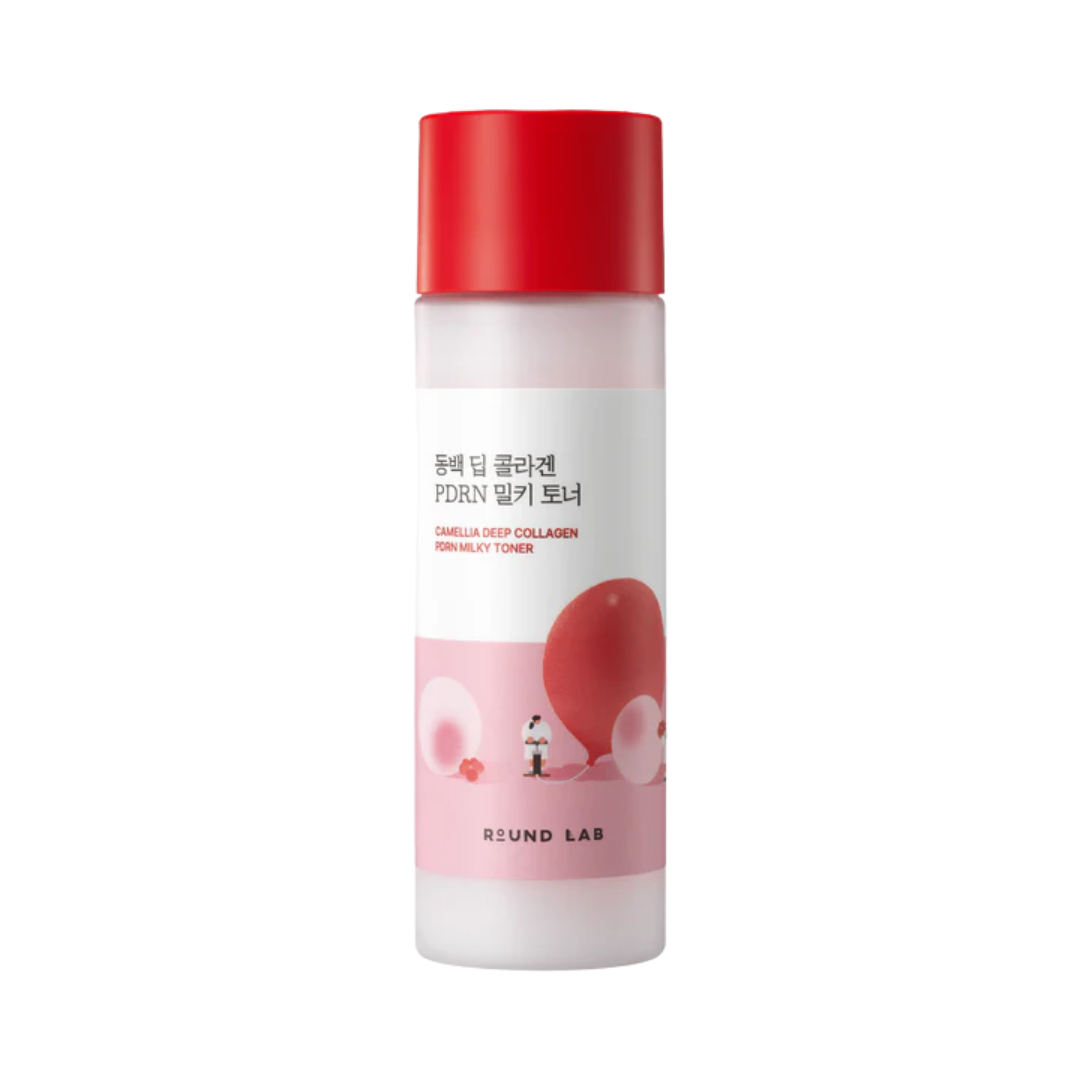 Toner - Round Lab Camellia Deep Collagen PDRN Milky Toner