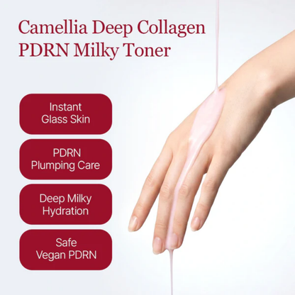Toner - Round Lab Camellia Deep Collagen PDRN Milky Toner
