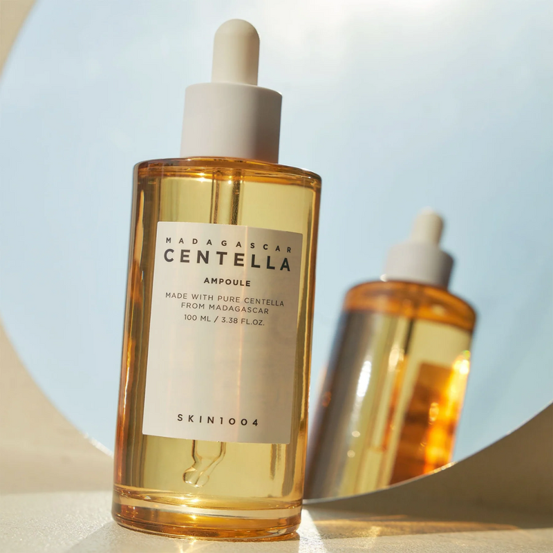 Skin1004 Madagascar Centella Ampoule for all skin types korean skincare effective product. epairs damaged skin while regulating its moisture and oil balance. Main ingredient cenetella asiatica extracts strengthen the skin’s barrier for healthier looking skin.